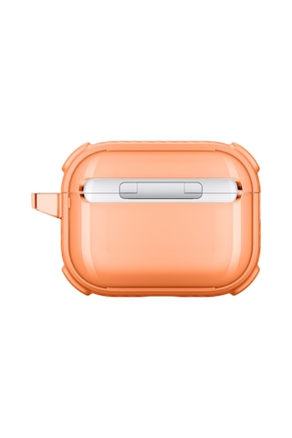 Airpods Pro 3 Uyumlu Amazingthing Kilit Tasarımlı Airbagli Titan Pro Serisi Kapak Turuncu Turuncu