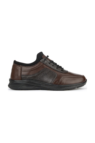 Ziya, Erkek Hakiki Deri Sneaker 153423z69 Kahve-k.kahve 143423z69 052