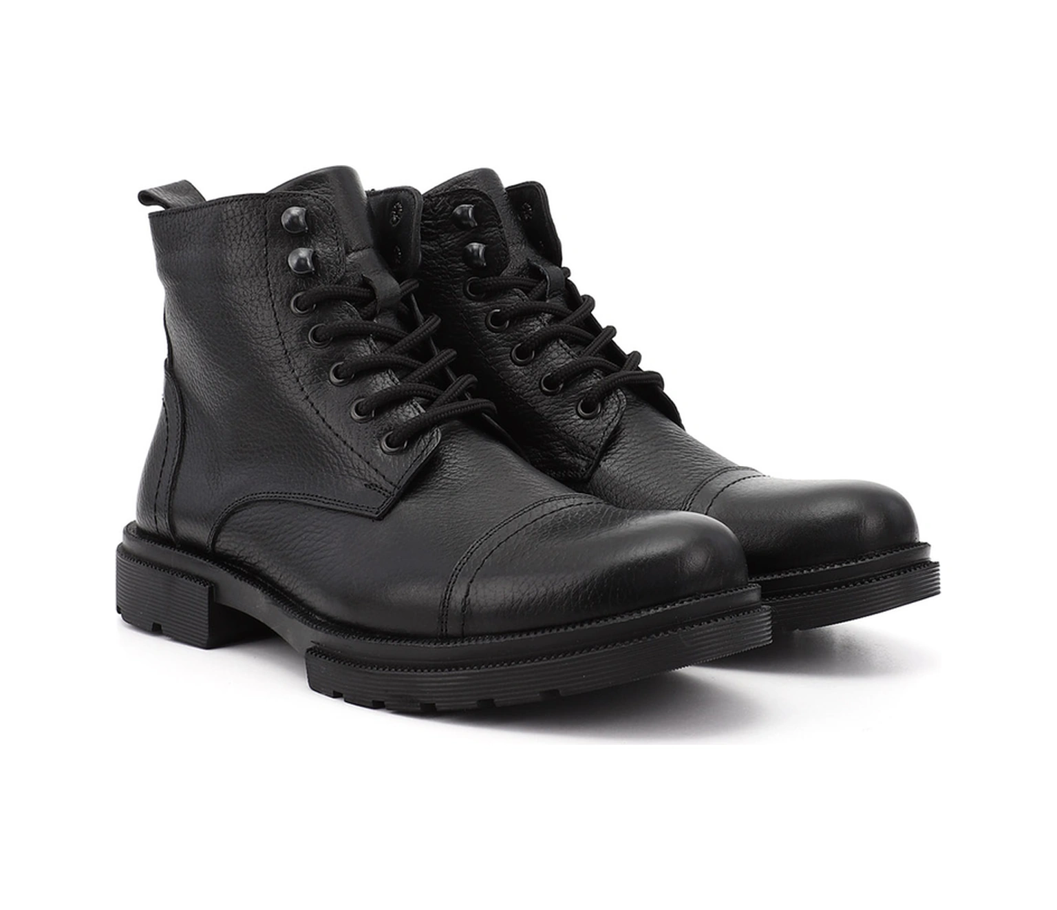 Gönderi R Erkek Siyah Fermuarlı Hakiki Deri Postal Bot Dkmb75701321 Siyah