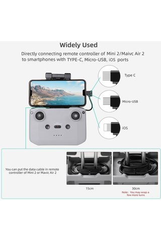 Novahub 30cm Usb-c Kablo - Djı Mini 2/air 2/osmo Pocket Ve Akıllı Cihazlar İçin Hızlı Şarj Ve Veri Aktarımı