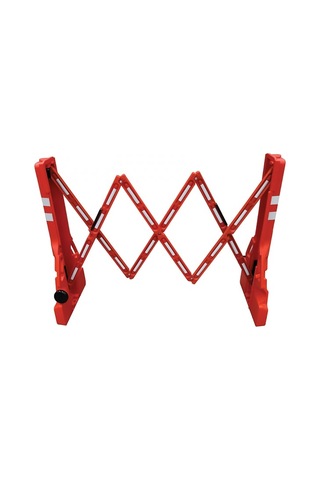 Plastik Akordiyon Bariyer Kırmızı Katlanır Açılır Kapanır Bariyer Ankara