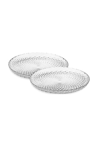 Aden - 2'li Pasta Sunum Tabak 19 Cm Beyaz