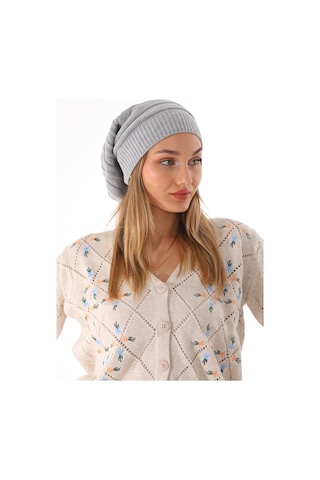 Kadın İpli Gri Bere Gri