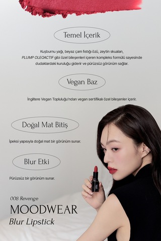Muzigae Mansion Moodwear Blur Lipstick 008 Revenge