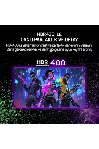 Gamepower Sonic T80 27" 0.5 Ms 2k Ips 180 Hz Oyuncu Monitörü