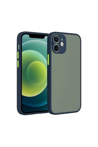 Apple iPhone Uyumlu iPhone 12 Mini 5.4inç Kamera Korumalı Premium Silikon Kılıf- 5775 Yeşil
