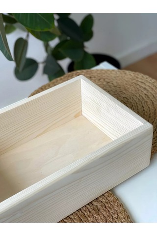 L.dom Mutfak İçin Dekoratif Ahşap Baharat Saklama Kutusu 194593514 Beyaz Kum