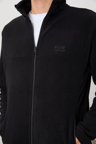 Tommy Life Hardy Siyah Standart Kalıp Polar Erkek Sweatshirt - 88299 Siyah