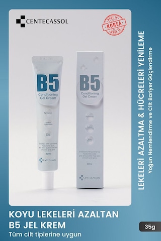 Centecassol B5 Koyu Lekeleri Azaltıcı ve Derin Nemlendirici Jel Krem 35 ML