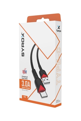 C92 3.0a 18w Usb-a'dan Type-c'ye Örgülü Şarj Kablosu