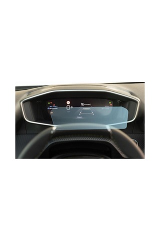 Peugeot Uyumlu 2008 10 İnç Dijital Gösterge Araç Ekran Koruyucu 9h Nano Kırılmaz Şeffaf