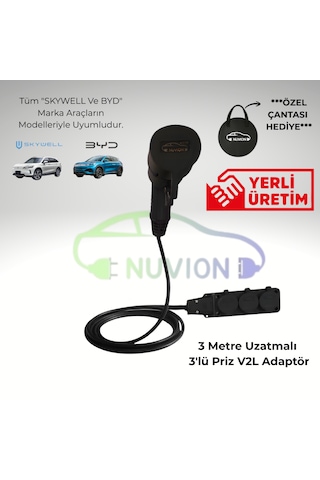 V2l Elektrikli Araç Şarj Kablosu-enerjini Aracından Al-byd/skywell Uyumlu V2l-byd / Skywell Marka Elektrikli Araç Modelleriyle Uyumlu