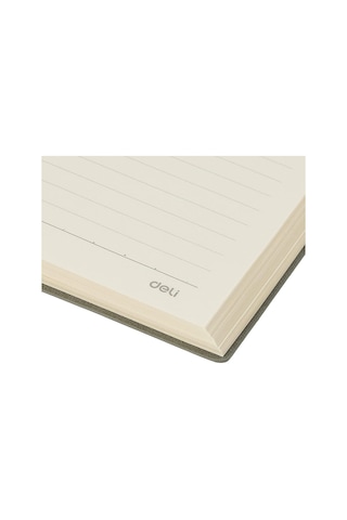 Deli Deri Kaplı A5 80 Yp 70g Defter Çizgili Gri Çok Renkli
