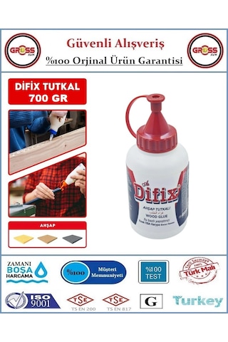 Difix Ağaç Tutkalı - Ahşap Mobilya Tutkalı - 700gr - Beyaz