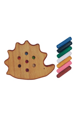 Çubuk Dizme Oyunu Ahşap Kirpi