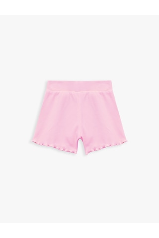Koton Kaşkorse Pamuklu Fiyonklu Mini Şort Pembe 5skg40058ak Gül