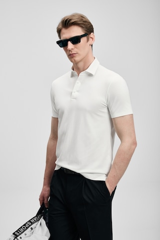 Lufian Jaxon Erkek Polo Yaka T-shirt 111040241 Beyaz