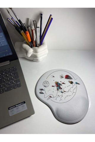 Uzay Tasarımlı Bilek Destekli Mouse Pad Mousepad