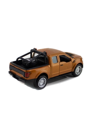 Metal Ford Ranger Pikap Çek Bırak Işıklı Kahverengi 12 Cm