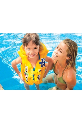 Intex Yakalı Şişme Can Yeleği Sarı 50x47 CM