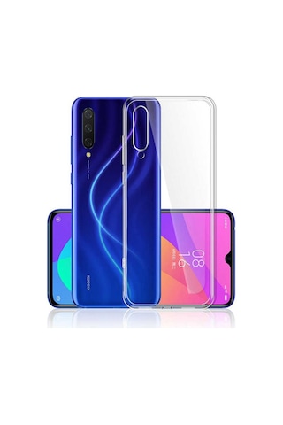 Xiaomi Mi A3 ile Uyumlu Kapak 1mm Süper Silikon Şeffaf Kılıf