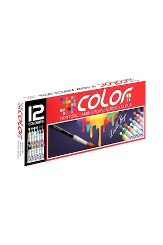 Colorbank Guaj Boya Seti 12'Li Çok Renkli