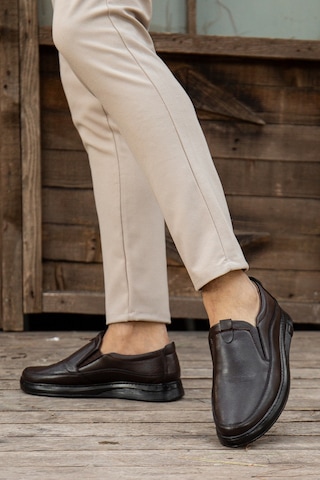 Daxtors D0367 Günlük Ortopedik Erkek Casual Ayakkabı Kahverengi
