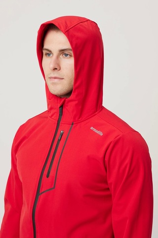 Campanula Softshell Mont - Su Ve Rüzgar Geçirmez, Nefes Alabilir, Outdoor Mont Kırmızı