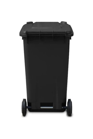 Siyah Plastik Çöp Konteyneri 240 Litre Konteyner - A+ Isıya Karşı Siyah
