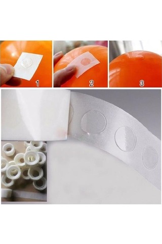 Buffer Sticker Damla Model Çift Taraflı Yapışkan Balon Bant