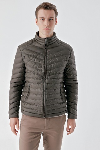 Morven Erkek Haki Su İtici Rüzgar Geçirmez Dynamic Fit Rahat Kesim Şişme Mont 25ks024001710 Haki
