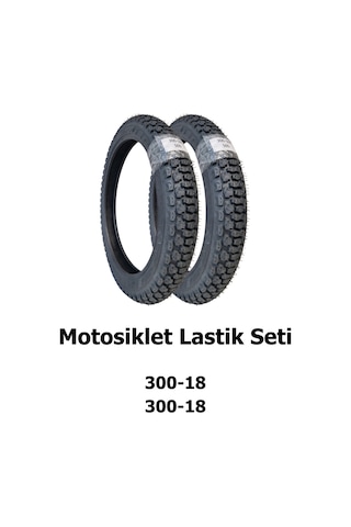 300-18 Tl Ve 300-18 Tl Dubleks Motosiklet Lastik Seti