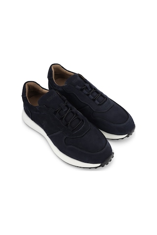 Tamer Tanca Erkek Hakiki Deri Lacivert Nubuk Sneakers & Spor Ayakkabı 1145 2028 Erk Ayk Y26 Lacı Nbk