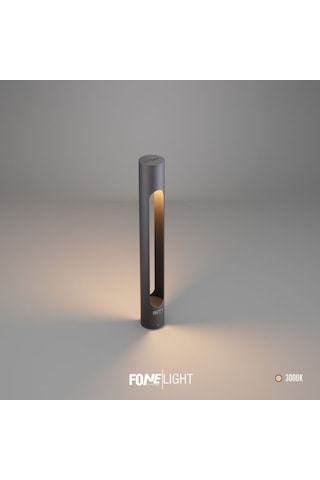 FoneLight Velora 80 cm LED Bahçe Aydınlatma Direği Antrasit Alüminyum IP65 Peyzaj Yürüyüş Yolu Aydınlatması 3000K