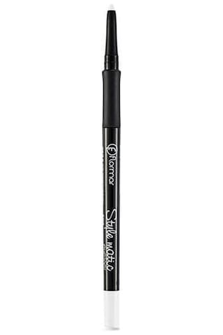 Flormar Stylematic Mat Bitişli & Suya Dayanıklı Asansörlü Göz Kalemi S09 Beyaz