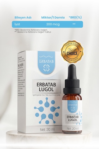 Erbatab Lugol İyot %2 20 ML