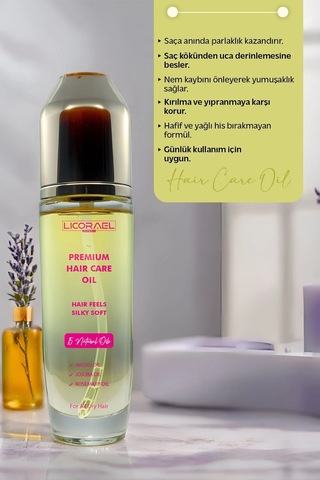 Licorael Dubai Premium Haır Care Oil Saç Bakım Yağı 120ml