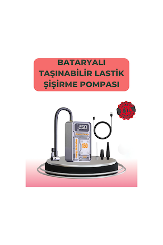 Tek Çok Fonksiyonlu Araç, Bisiklet, Top Uyumlu Elektrikli Hava Pompası Najmaddin