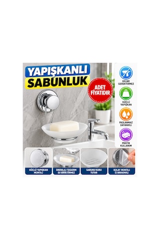 Yapışkanlı Sabunluk Adet Fiyatıdır Belirtilmemiş