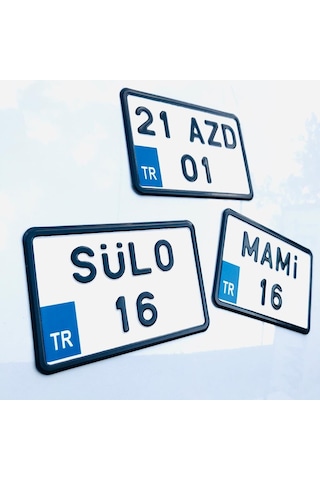 Dekor Plaka.Bisiklet Plakası.Kare Plaka.Motor Plakası 552558335