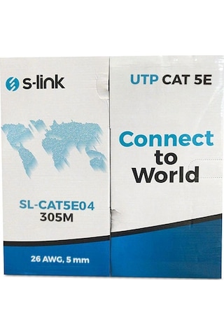 S-Link Sl-Cat608 305Mt Utp Cat6 Kablo 24Awg