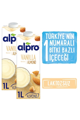Alpro Vanilya Badem İçeceği 2 x 1 L