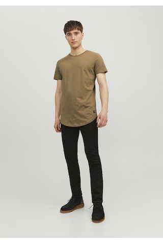 Jack & Jones Bisiklet Yaka Rahat Kesim Tisört Noa 12113648 Otter Kahverengi
