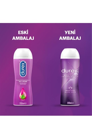 Durex Play 2'si 1 Arada Aloe Vera Etkili Jel 200 Ml 2 Adet