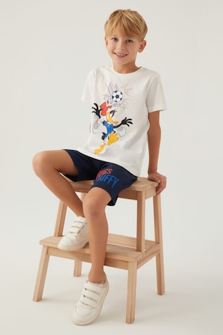 Looney Tunes Bugs Krem Erkek Çocuk Bermuda Takım 5274-42821 Krem