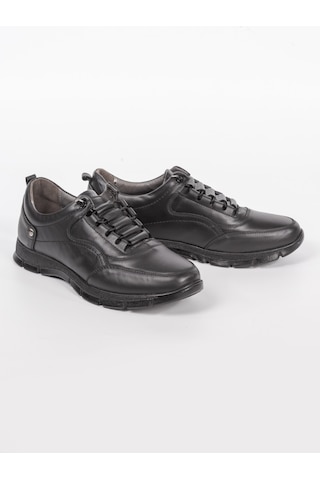 Black Vein Erkek Hakiki Deri Ortopedik Günlük Spor Ayakkabı Bva 3