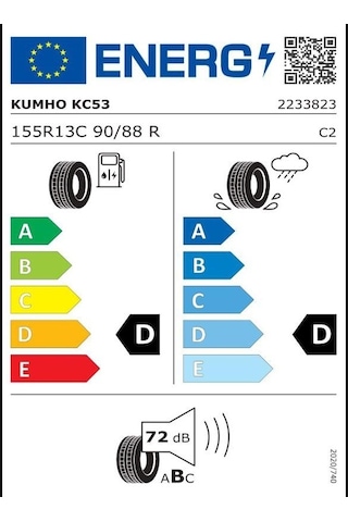 Kumho 155R13C 90/88R 8Pr Portran Kc53 Yaz Lastiği 2025