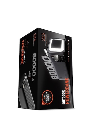 Powerway Pd80 80.000mah 22.5w Pd & Qc 3.0 Hızlı Şarj Destekli Dijital Göstergeli Powerbank Diğer