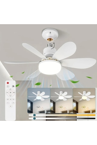 Cata 82 W Karayel Fanlı Led Ampul - Kumandalı - E27 - Ct-1155