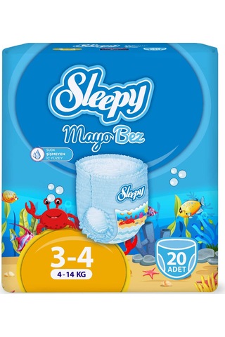 Sleepy Süper İkili Fırsat Paketi 4 Beden Jeans Bez + Mayo Bez 2'li